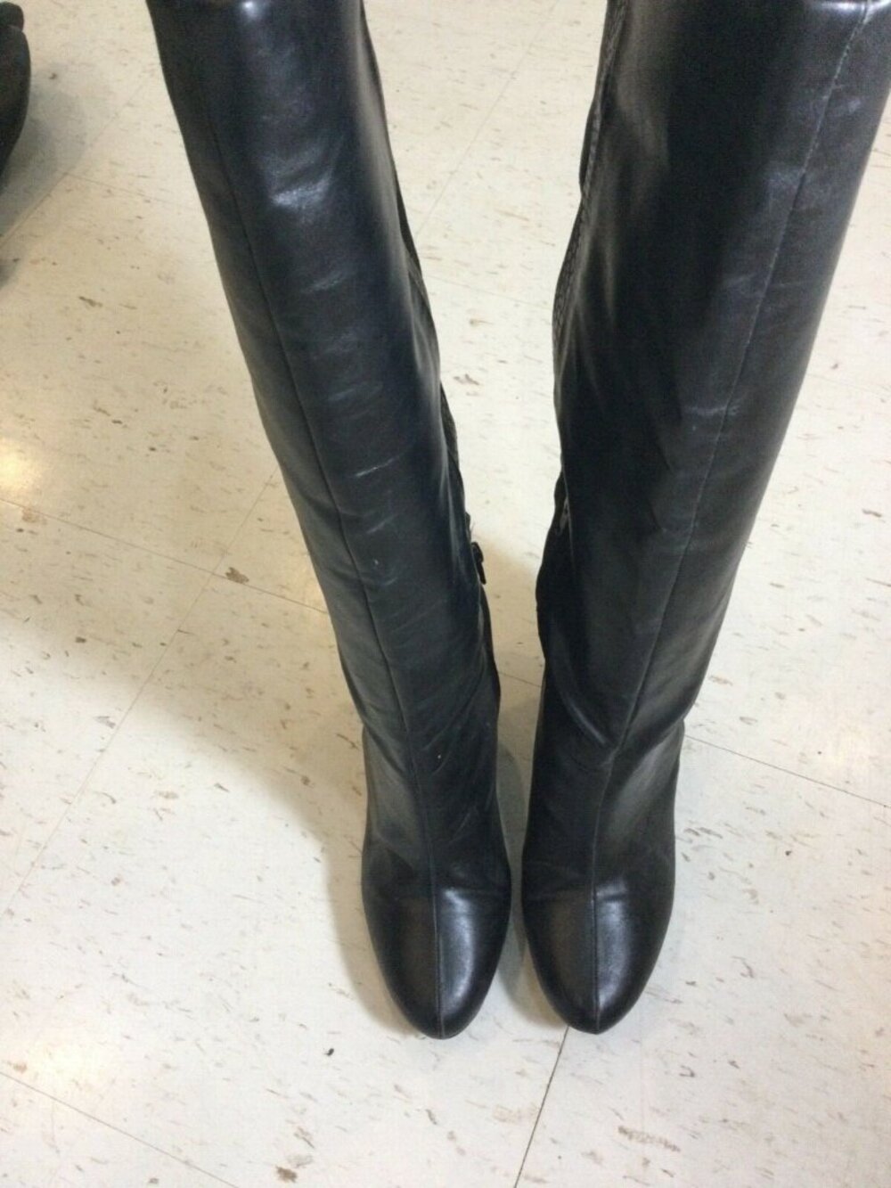 Laura Ashley Women's size 7B black fashion boots